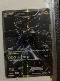 Pokemon TCG Zekrom 2011 Black and White Full Art Holo Ultra Rare Card 114/114 - Image 1