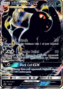 Umbreon GX SM36 NM Foil Promo Rare Pokemon Card - Image 1