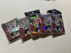Yugioh Card Sleeves School Girls Lot Of 5 Sealed Packaging Shows Slight Wear - Image 1