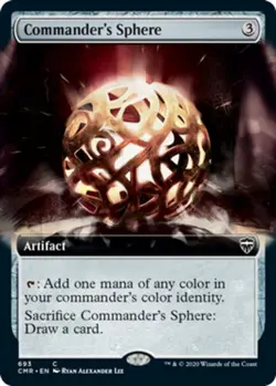 [1x] Commander's Sphere - Extended Art Near Mint, English Commander Legends MTG - Image 1