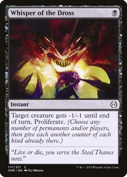 Whisper of the Dross (117) Phyrexia: All Will Be One ONE MTG Magic - Image 1