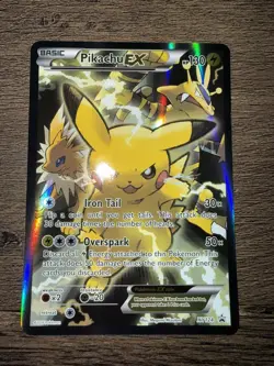 Pikachu EX ULTRA RARE XY124 Star Promo Pokemon Card - Image 1