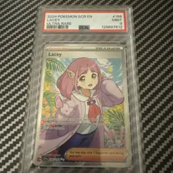 Lacey #166 Pokemon Stellar Crown PSA 9 - Image 1