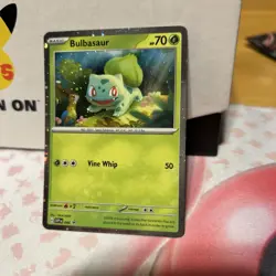 HD SWIRL HD Cosmic Holo Bulbasaur SVP 046 - Pokemon 151 Black Star Promo - Image 3