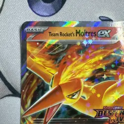 Pokemon TCG Team Rockets Moltres EX Destined Rivals 031/182 Stamped UPC Promo - Image 2