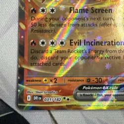 Pokemon TCG Team Rockets Moltres EX Destined Rivals 031/182 Stamped UPC Promo - Image 4