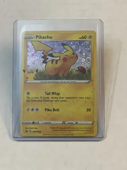 Pokemon TCG Pikachu SWSH039 Sword & Shield Black Star Promo Holo 2020 NM NICE!! - Image 1