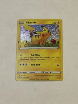 Pokemon TCG Pikachu SWSH039 Sword & Shield Black Star Promo Holo 2020 NM NICE!! - Image 3