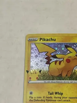 Pokemon TCG Pikachu SWSH039 Sword & Shield Black Star Promo Holo 2020 NM NICE!! - Image 4