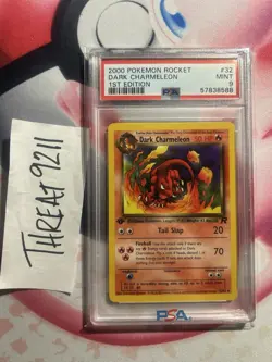 Pokemon - Team Rocket Dark Charmeleon 32/82 First Edition PSA 9 - Image 1