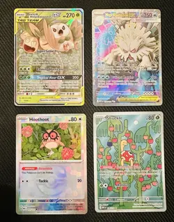 Pokemon Lot of 4 Illustration Rare, Full Art Ultra Rare, and Masterball - Image 1