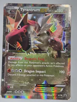 Pokemon Tyrantrum EX XY70 XY Black Star Promo Ultra Rare SEE PICS A - Image 1