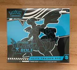 Pokemon TCG Scarlet & Violet Black Bolt Elite Trainer Box Factory Sealed - Image 1