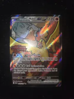 Pokemon TCG Team Rockets Moltres EX Destined Rivals Stamped Upc Promo 208/182 - Image 2