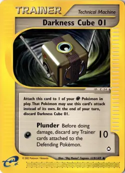 Darkness Cube 01 119/147 - Aquapolis - Pokemon - NM - Image 1