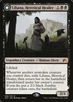 1x MP/HP Liliana, Heretical Healer Magic Origins MTG English Card - Image 1