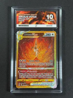 ACE 10 Arceus VSTAR GG70/GG70 SECRET Pokemon Card SWSH Crown Zenith GEM MINT - Image 1