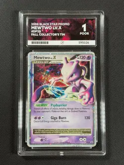 ACE 1 Mewtwo DP28 BLACK STAR PROMO Pokemon Card Diamond & Pearl Promo GEM MINT - Image 1
