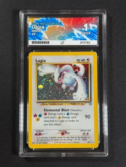 ACE 1 Lugia 9/111 HOLO Pokemon Card WOTC Neo Genesis Unlimited Holo Rare - Image 1