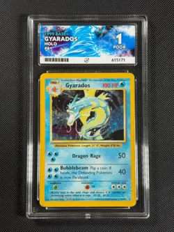 ACE 1 Gyarados 6/102 HOLO Pokemon Card WOTC Base Set Holo Rare *2 - Image 1