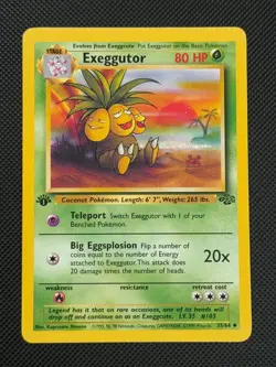 Exeggutor 35/64 1ST EDITION Pokemon Card WOTC Jungle Uncommon - Image 1