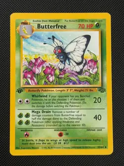 Butterfree 33/64 1ST EDITION Pokemon Card WOTC Jungle Uncommon - Image 1