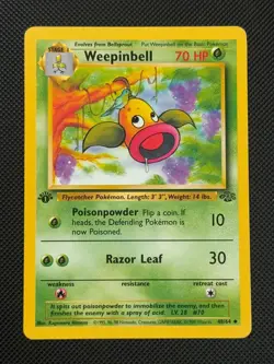 Weepinbell 48/64 1ST EDITION Pokemon Card WOTC Jungle Uncommon - Image 1