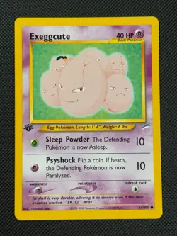 Exeggcute 64/105 1ST EDITION Pokemon Card WOTC Neo Destiny Common - Image 1
