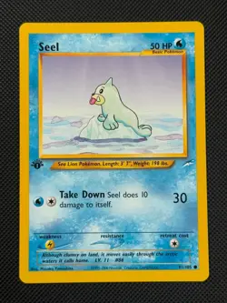 Seel 81/105 1ST EDITION Pokemon Card WOTC Neo Destiny Common - Image 1