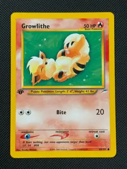 Gowlithe 68/105 1ST EDITION Pokemon Card WOTC Neo Destiny Common - Image 1