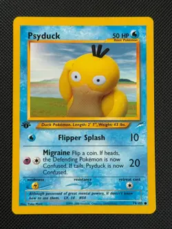 Psyduck 79/105 1ST EDITION Pokemon Card WOTC Neo Destiny Common - Image 1
