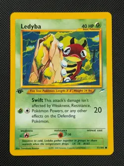 Ledyba 71/105 1ST EDITION Pokemon Card WOTC Neo Destiny Common *2 - Image 1