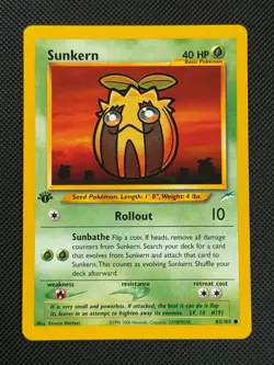 Sunken 83/105 1ST EDITION Pokemon Card WOTC Neo Destiny Common - Image 1