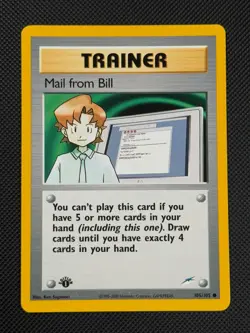 Mail from Bill 105/105 1ST EDITION Pokemon Card WOTC Neo Destiny Common - Image 1