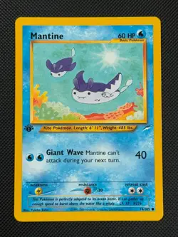 Mantine 74/105 1ST EDITION Pokemon Card WOTC Neo Destiny Common - Image 1