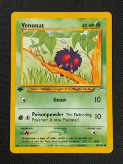 Venonat 90/105 1ST EDITION Pokemon Card WOTC Neo Destiny Common - Image 1