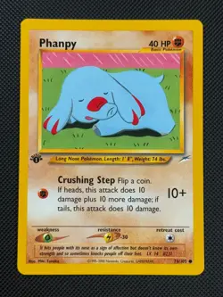 Phanpy 76/105 1ST EDITION Pokemon Card WOTC Neo Destiny Common - Image 1