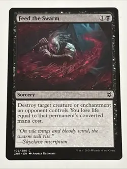 MTG Zendikar Rising Feed the Swarm 102/280 NM - Image 1