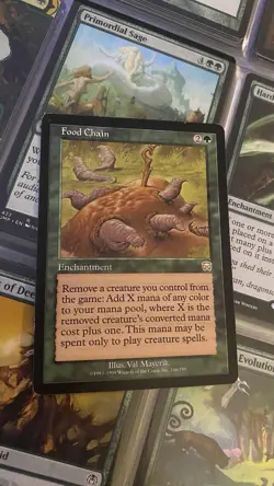 NM Food Chain Mercadian Masques Mtg Magic the Gathering - Image 1