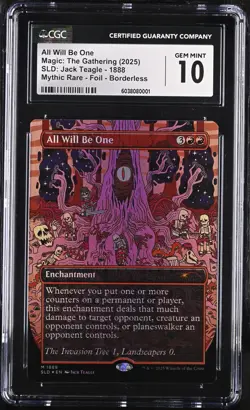MTG All Will Be One (Rainbow Foil) - 2025 Secret Lair #1888 - CGC Gem Mint 10 - Image 1
