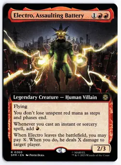 Electro, Assaulting Battery (Extended Art) R Marvel's Spider-Man 260 NM - Image 1