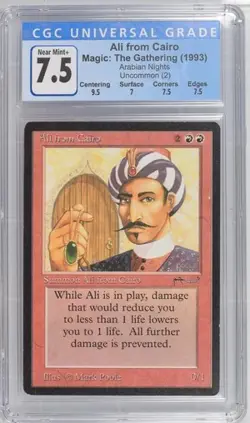 MTG: Magic Arabian Nights - Ali from Cairo (CGC Graded 7.5) - Cert# 3810427004 - Image 1