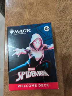SDCC 2025 HASBRO MAGIC THE GATHERING SPIDER-MAN WELCOME DECK GWEN STACY RED - Image 1