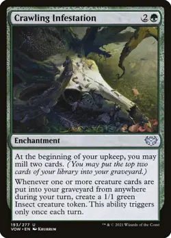 Crawling Infestation (193) Innistrad: Crimson Vow VOW MTG Magic - Image 1