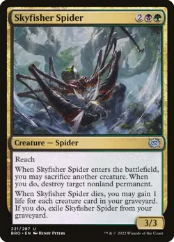 Skyfisher Spider (221) The Brothers' War BRO MTG Magic - Image 1