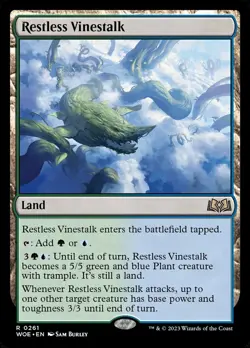 Restless Vinestalk (261) Wilds of Eldraine WOE MTG Magic - Image 1
