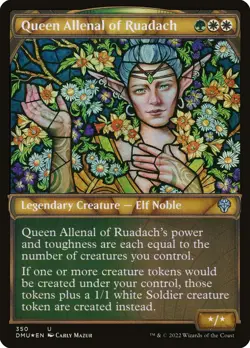 Queen Allenal of Ruadach Foil (350) Textured Dominaria United DMU MTG Magic - Image 1