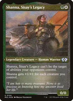 Shanna, Sisay's Legacy Foil (124) Etched Multiverse Legends MUL MTG Magic - Image 1