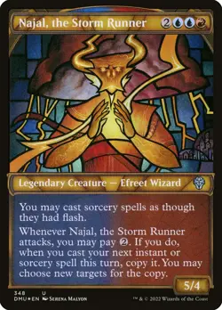 Najal, the Storm Runner Foil (348) Textured Dominaria United DMU MTG Magic - Image 1