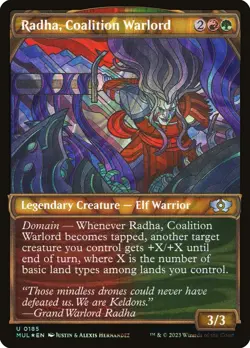 Radha, Coalition Warlord (185) Halo Foil Multiverse Legends MUL MTG Magic - Image 1